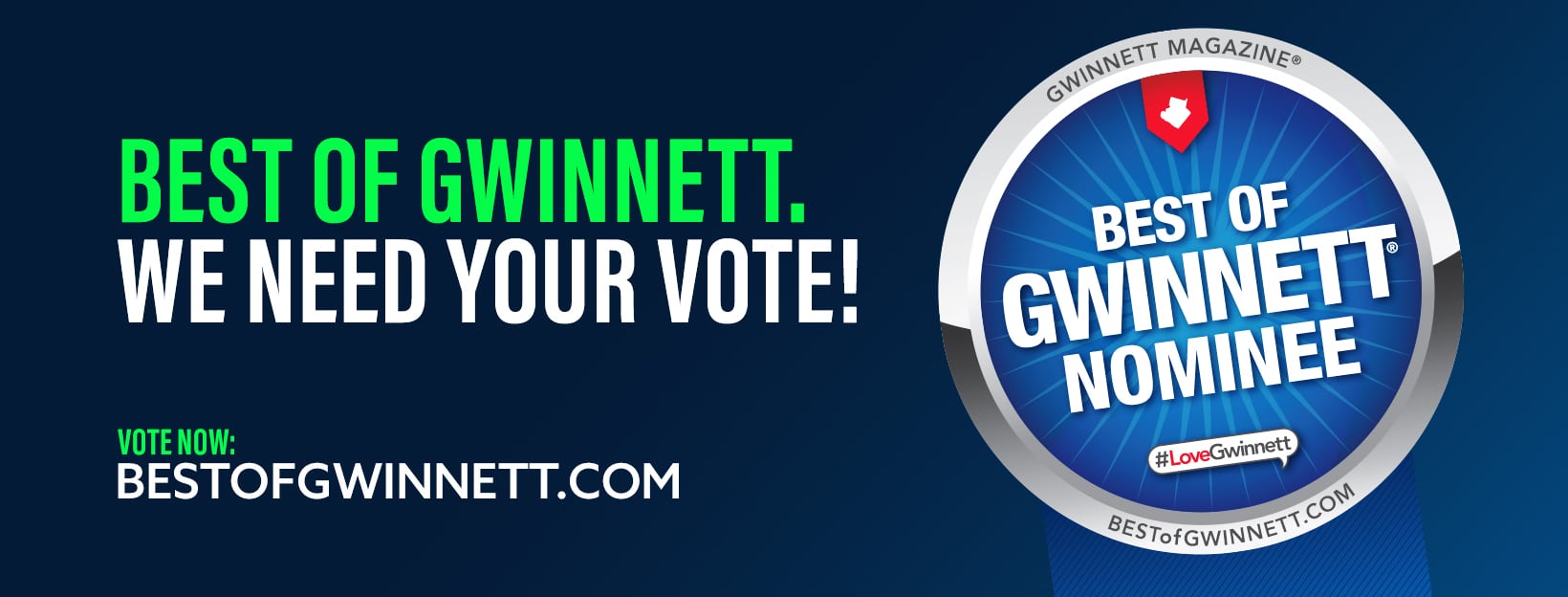 Best of Gwinnett nominee: we need your vote! Vote for NEMA in Automotive & Transportation.